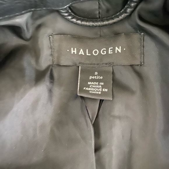 Halogen Quilted Faux Leather Moto Jacket - Picture 7 of 7